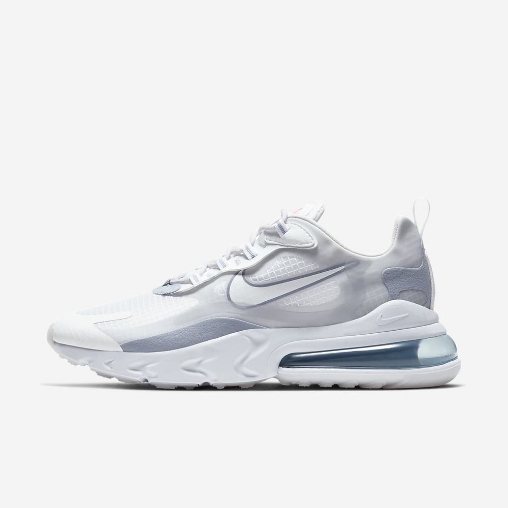 Sneakers Nike Air Max 270 React SE Blanche 4015-386 White/Pure Platinum/Indigo Fog/White Homme | XUB-22044116